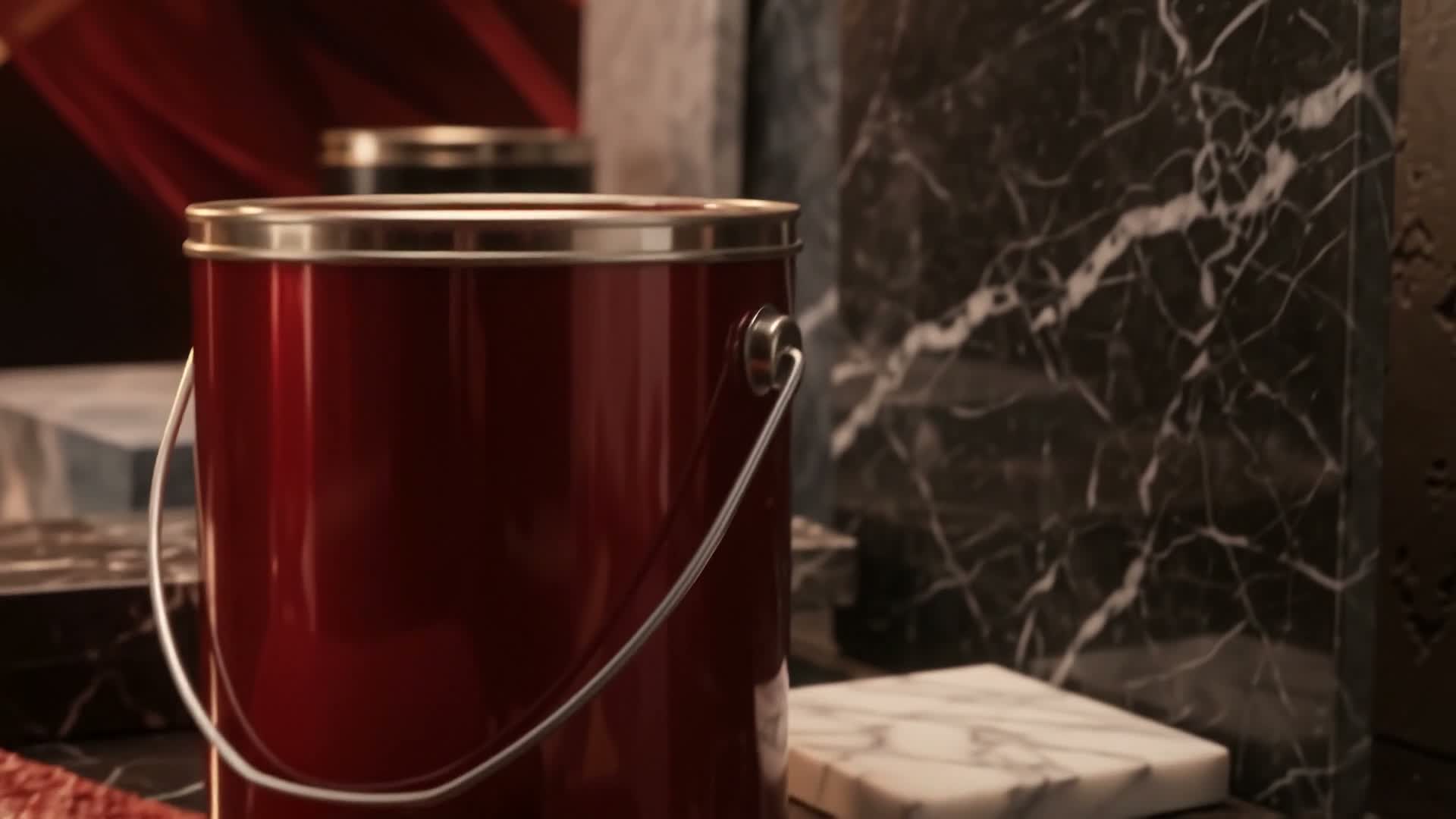Bordo boya kovası ve uygulama araçları